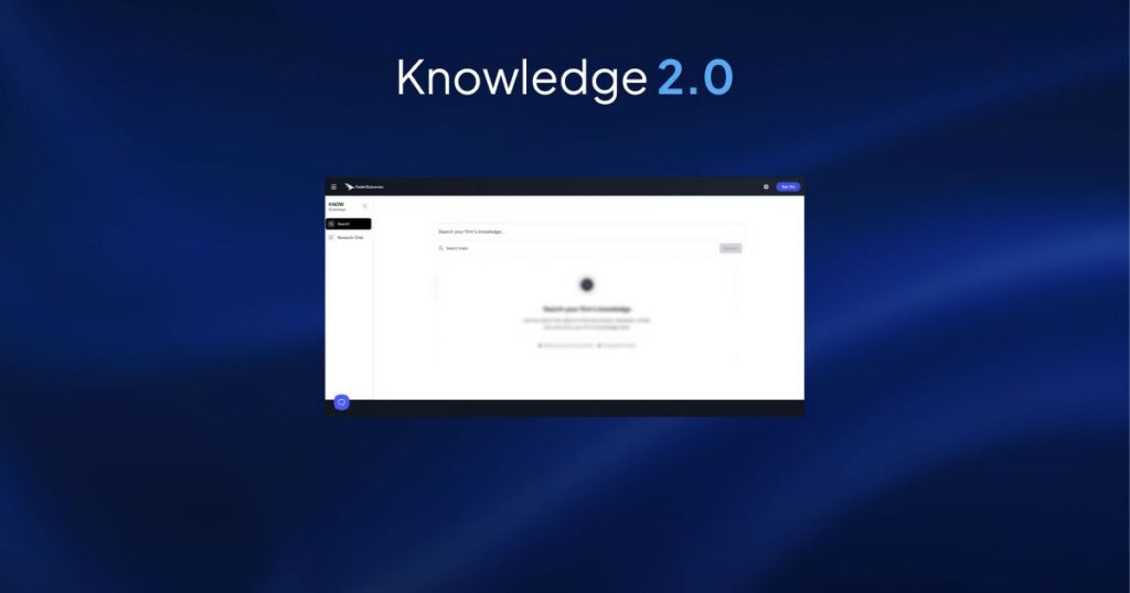 Knowledge 2.0 digital platform interface